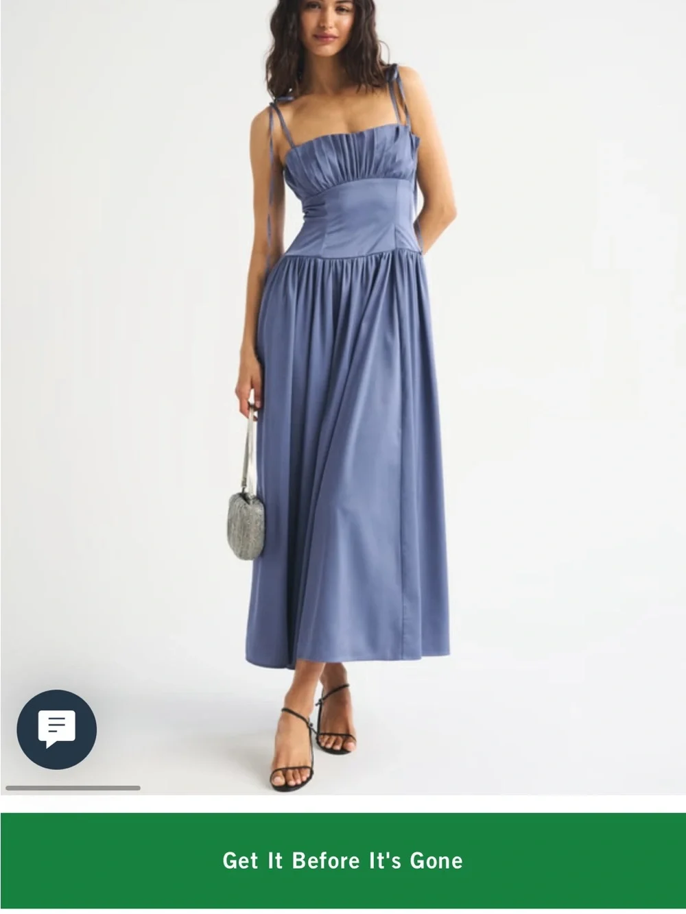 Abercrombie Bra free Tie-Strap Maxi Dress